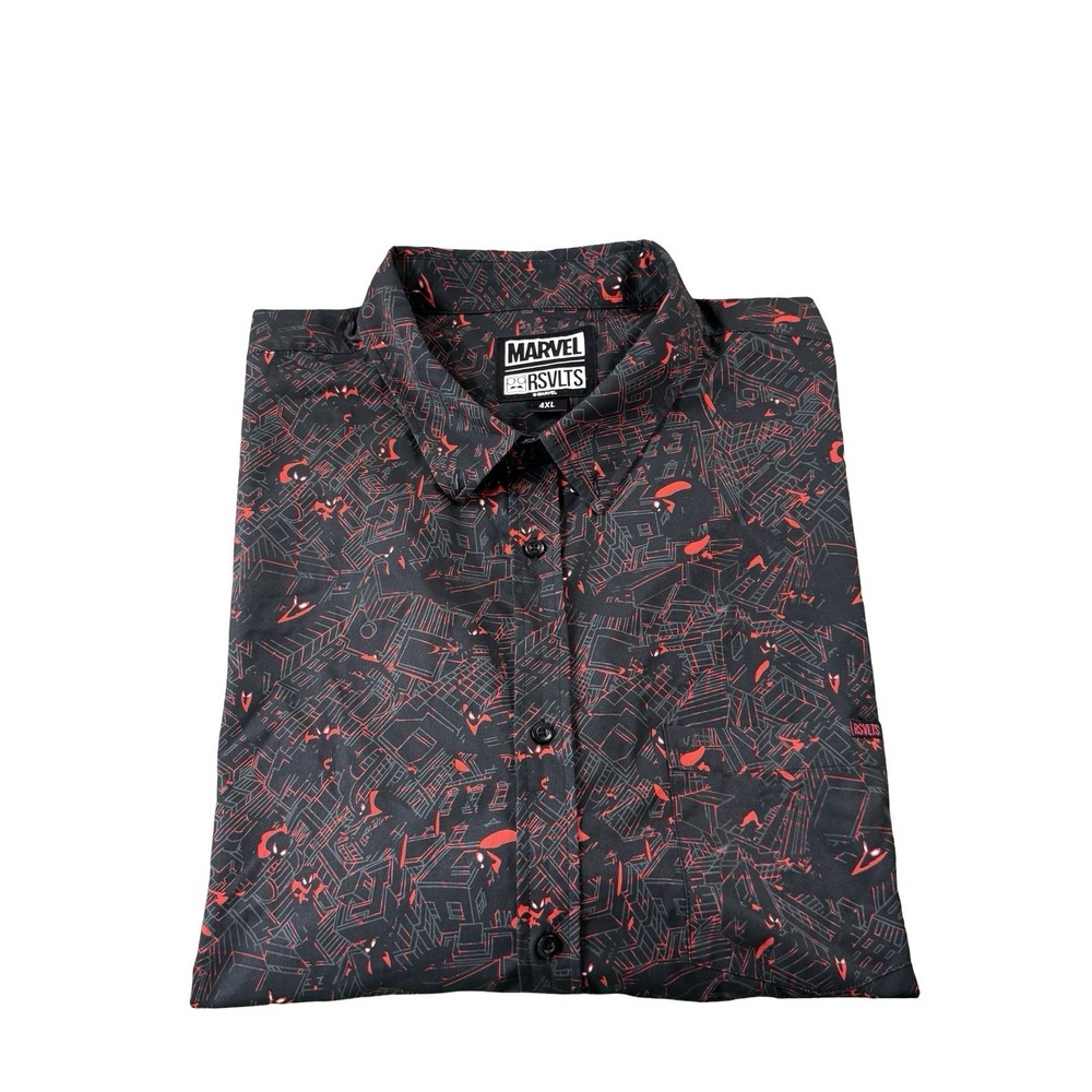 RSVLTS Marvel Miles Morales Spider-Man KUNUFLEX Shirt Mens 4XL Brooklyn Black